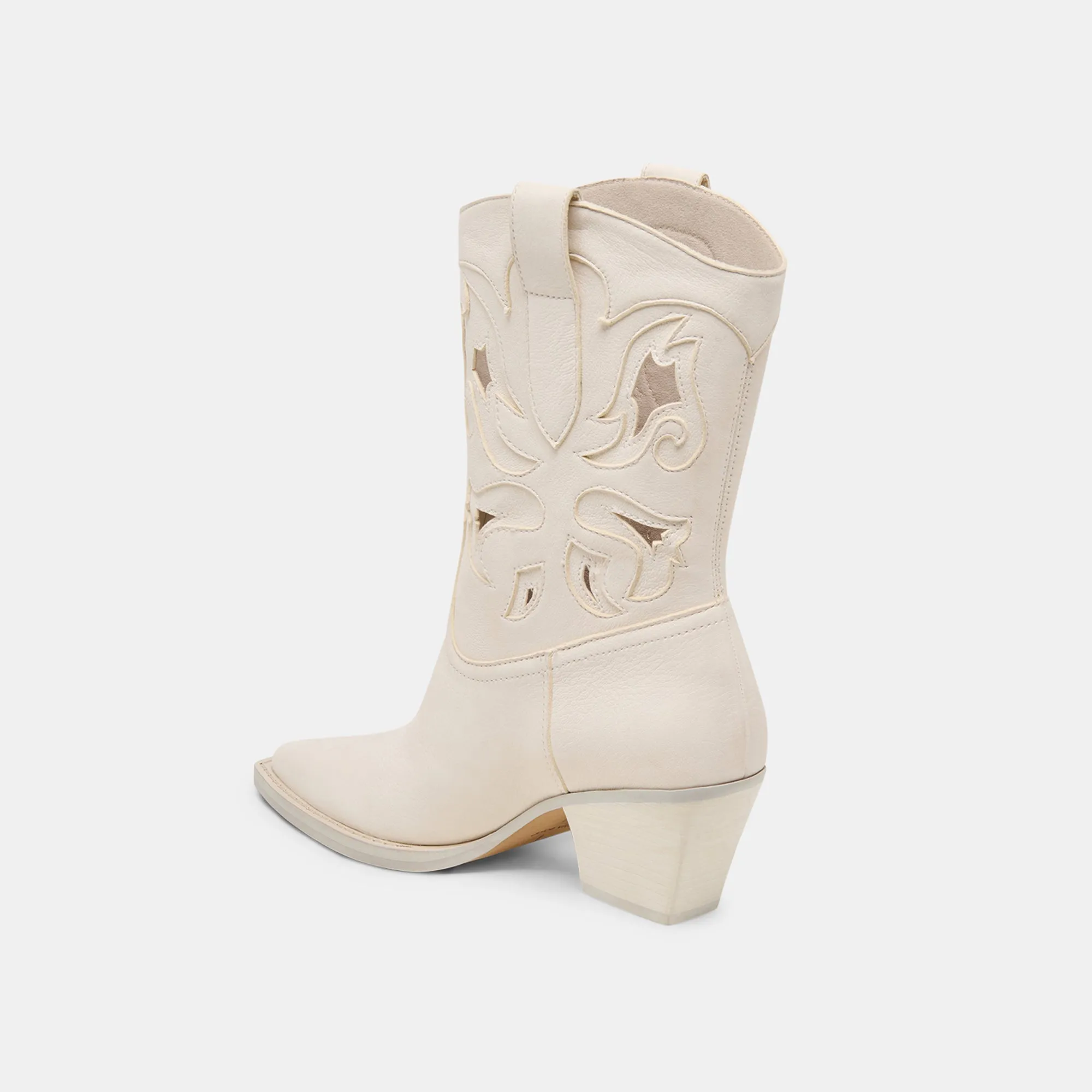 RAVENA BOTTES OFF WHITE NUBUCK