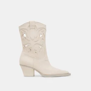 RAVENA BOTTES OFF WHITE NUBUCK