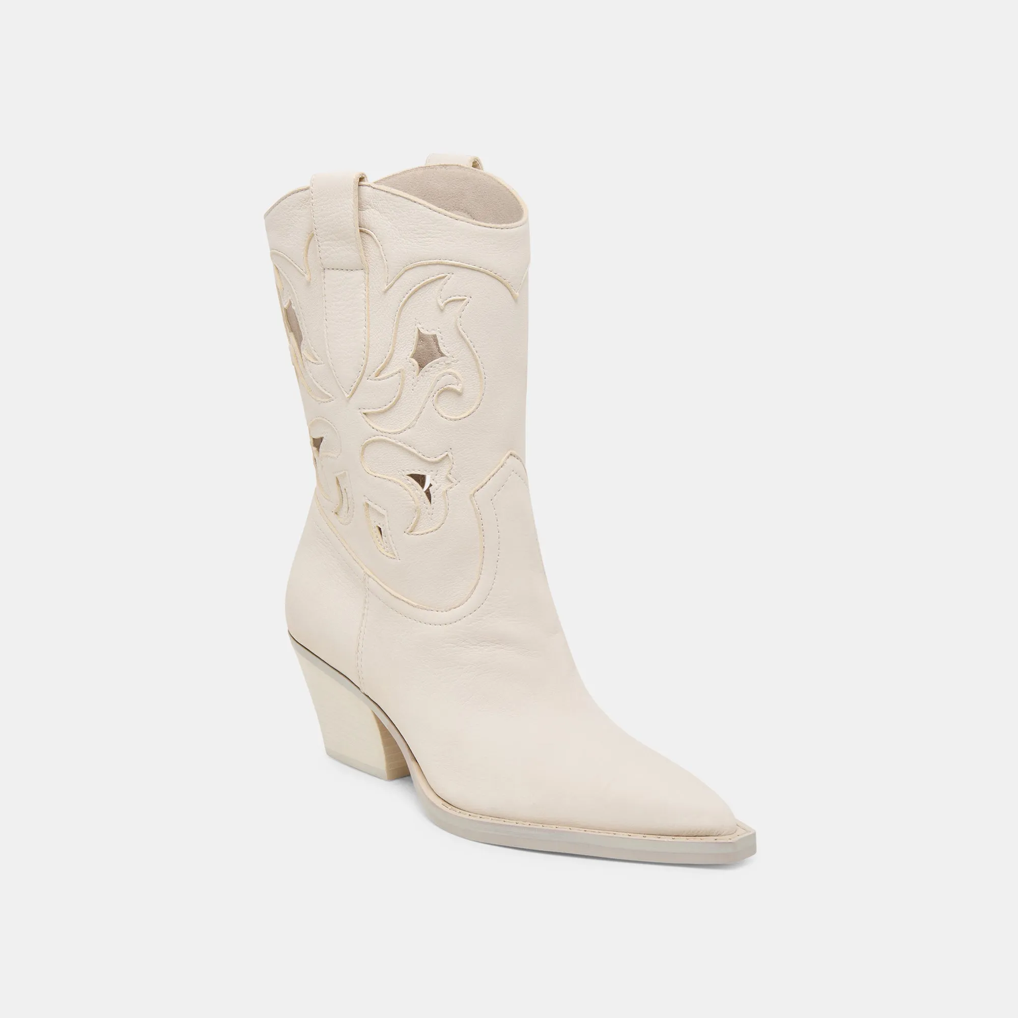 RAVENA BOTTES OFF WHITE NUBUCK