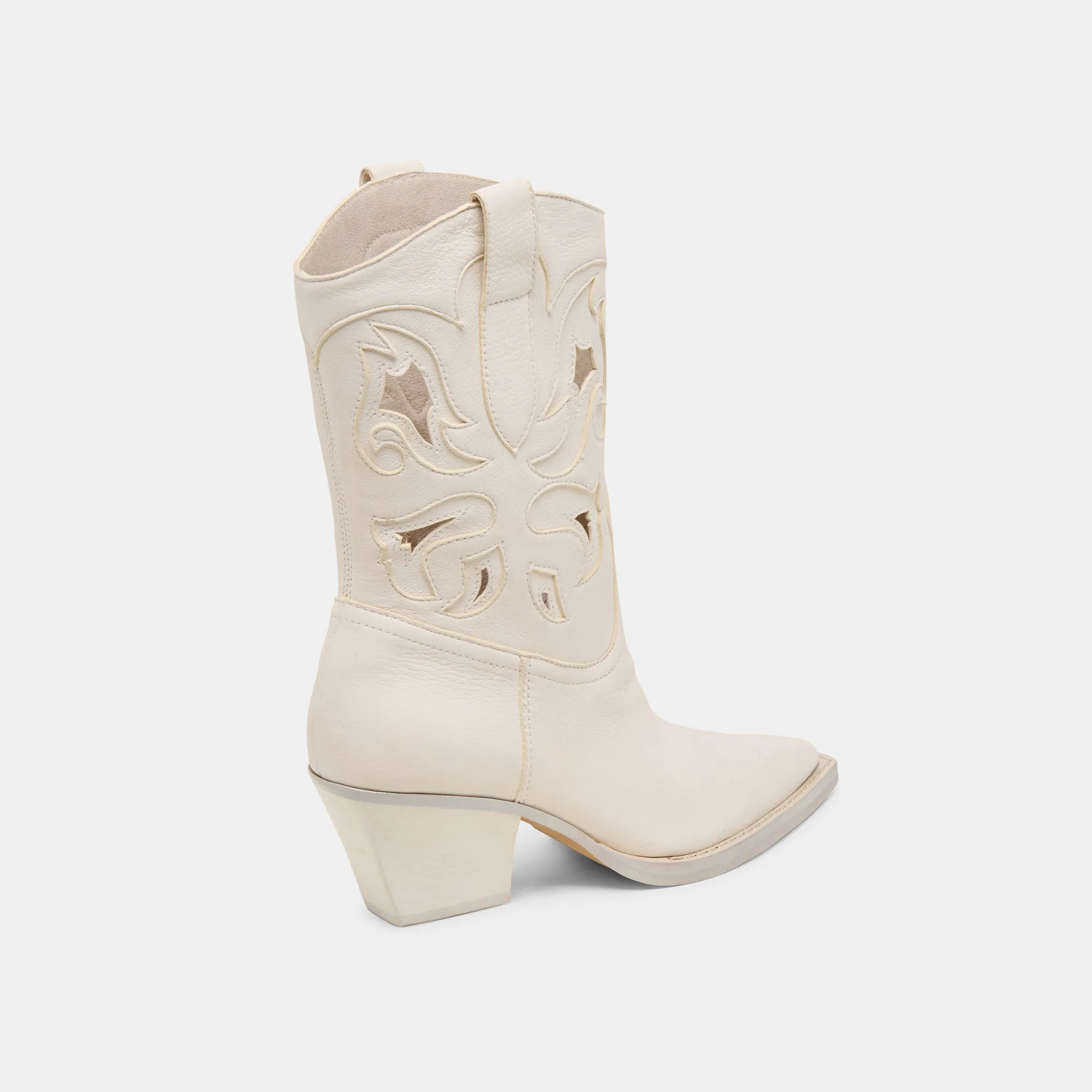 RAVENA BOTTES OFF WHITE NUBUCK