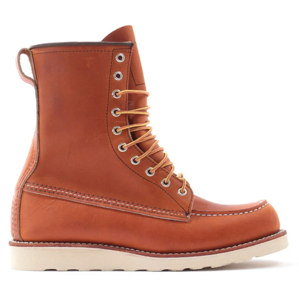 Bottes Homme Moc Toe Red Wing Classic Prairie 877 en Cuir 8 Pouces
