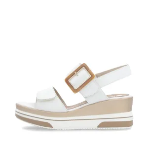 Sandale à plateforme Sabine 50 pour femme en blanc Weiss