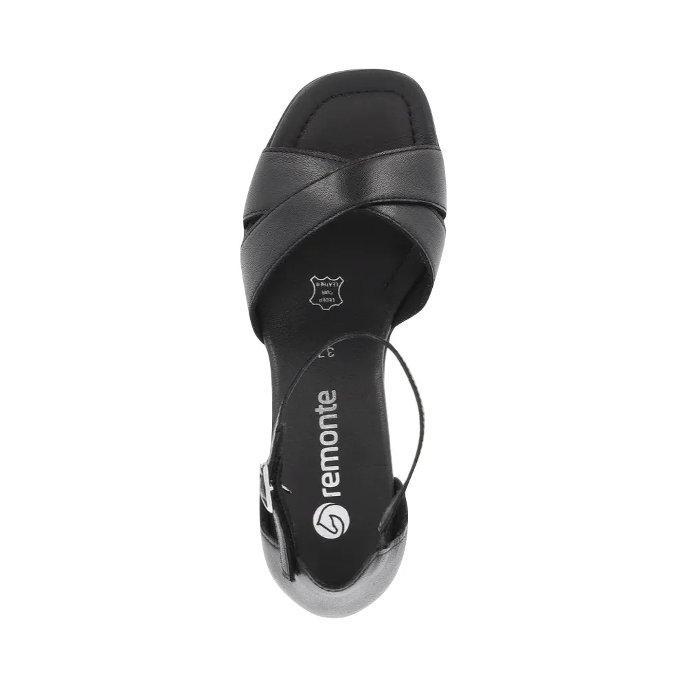 Sandale à talon Dorina 50 pour femme en noir