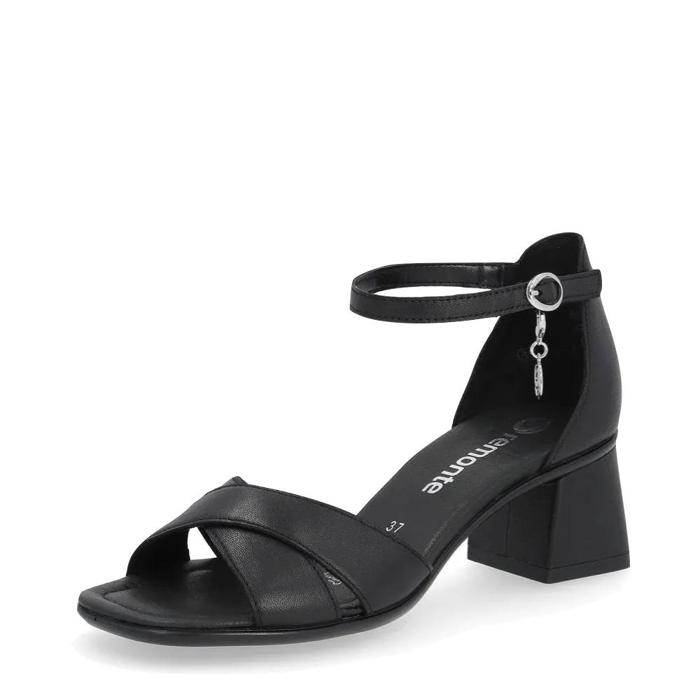 Sandale à talon Dorina 50 pour femme en noir