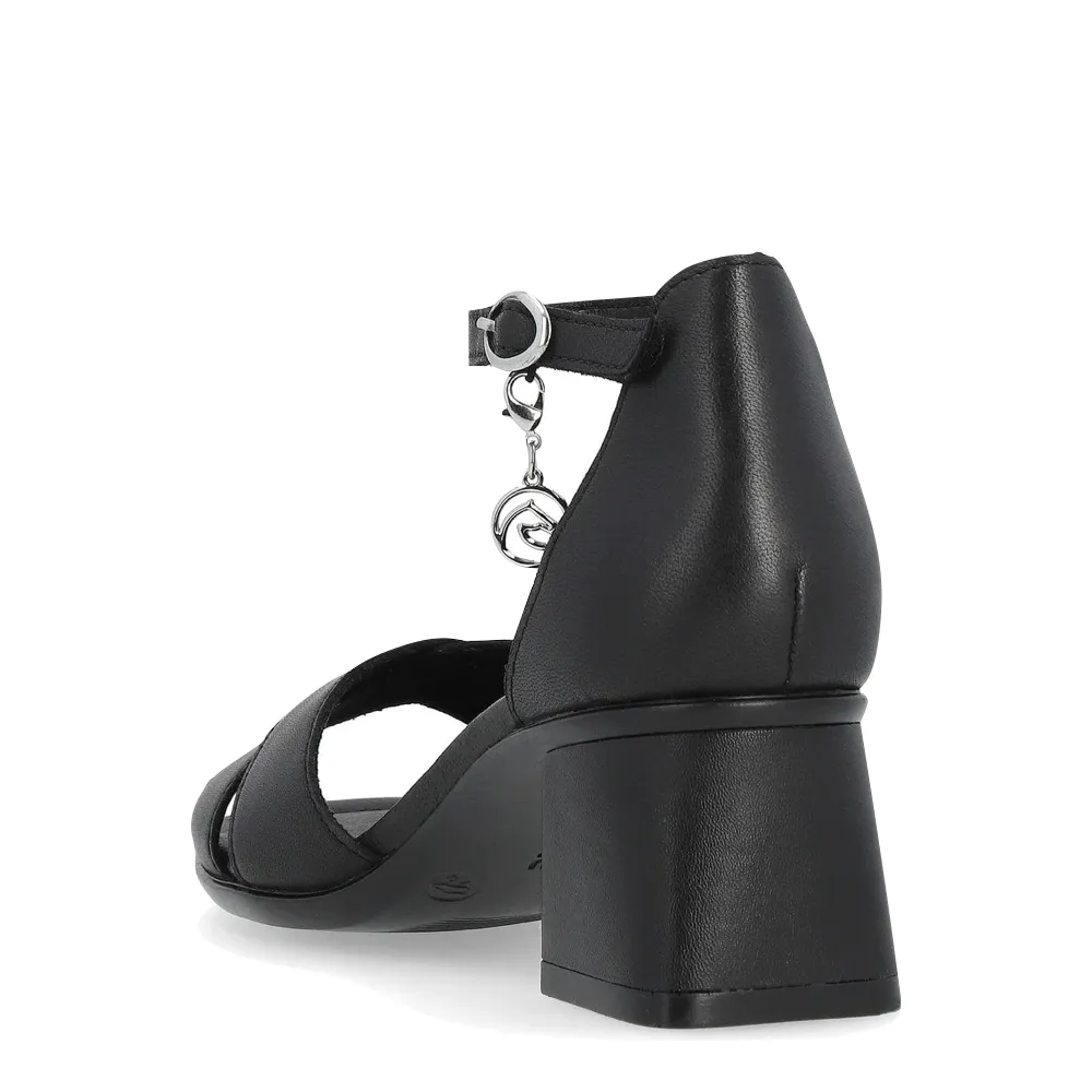 Sandale à talon Dorina 50 pour femme en noir