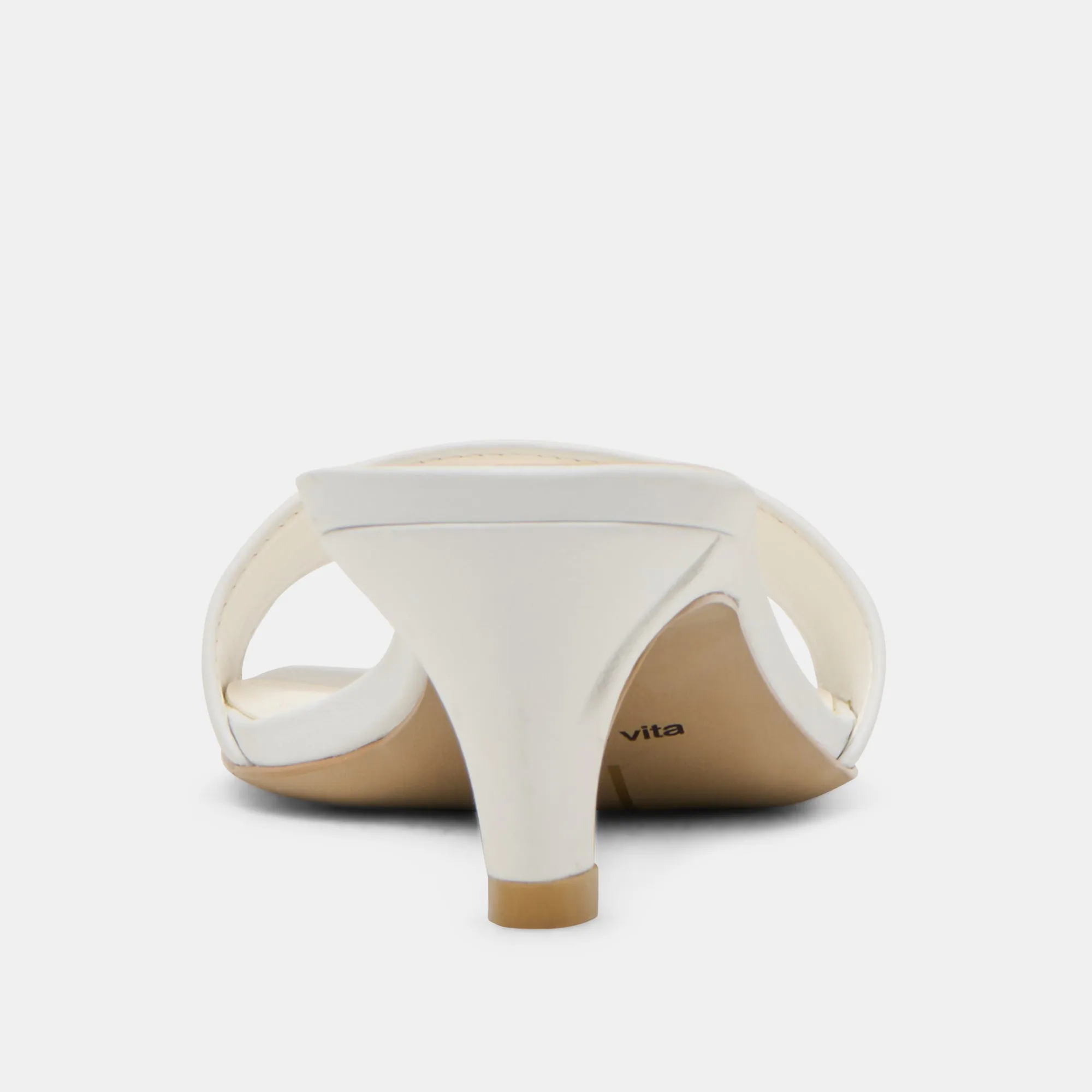 REXA TALONS VÉRITABLE CUIR BLANC