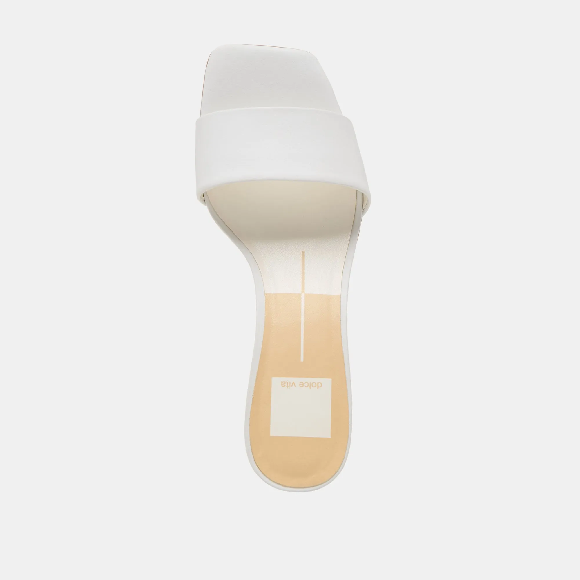 REXA TALONS VÉRITABLE CUIR BLANC