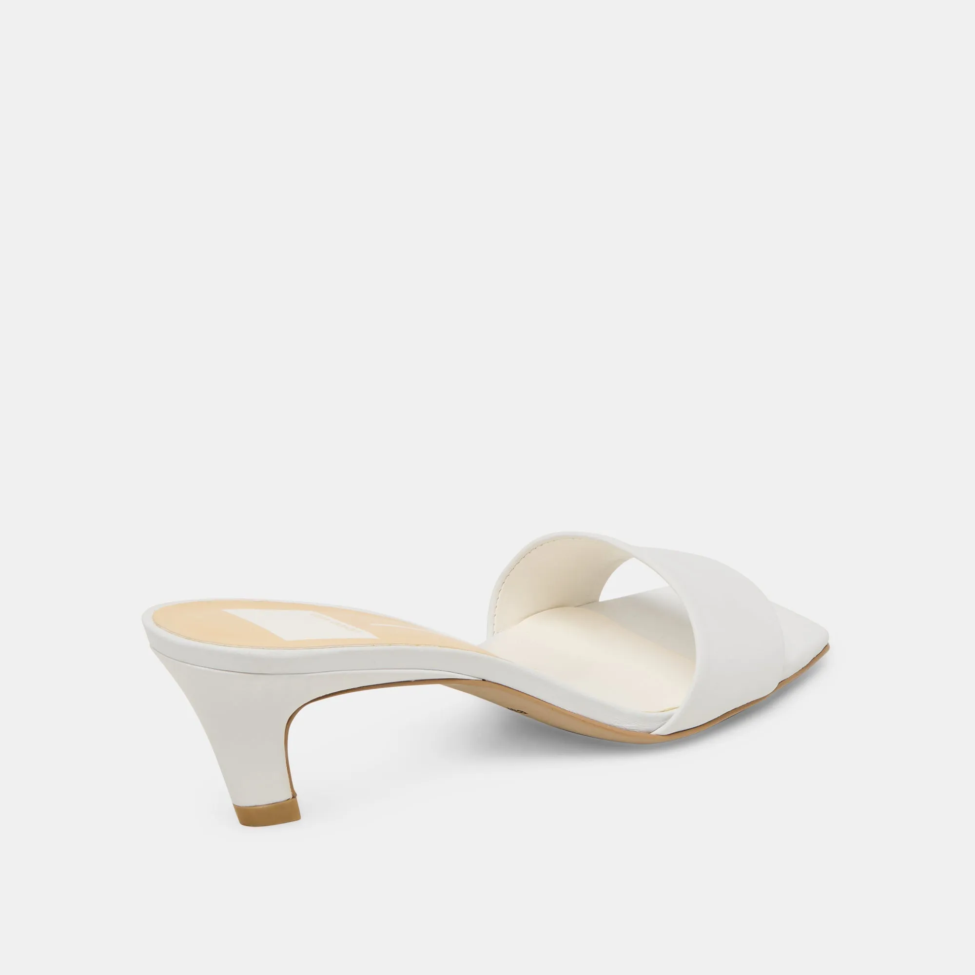 REXA TALONS VÉRITABLE CUIR BLANC
