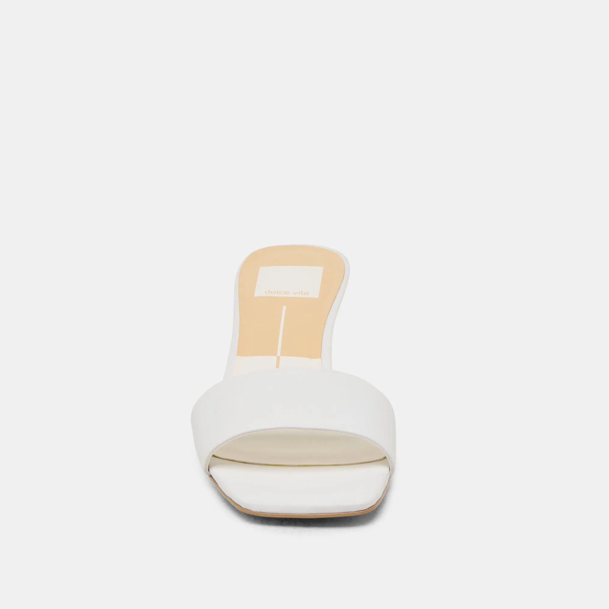 REXA TALONS VÉRITABLE CUIR BLANC