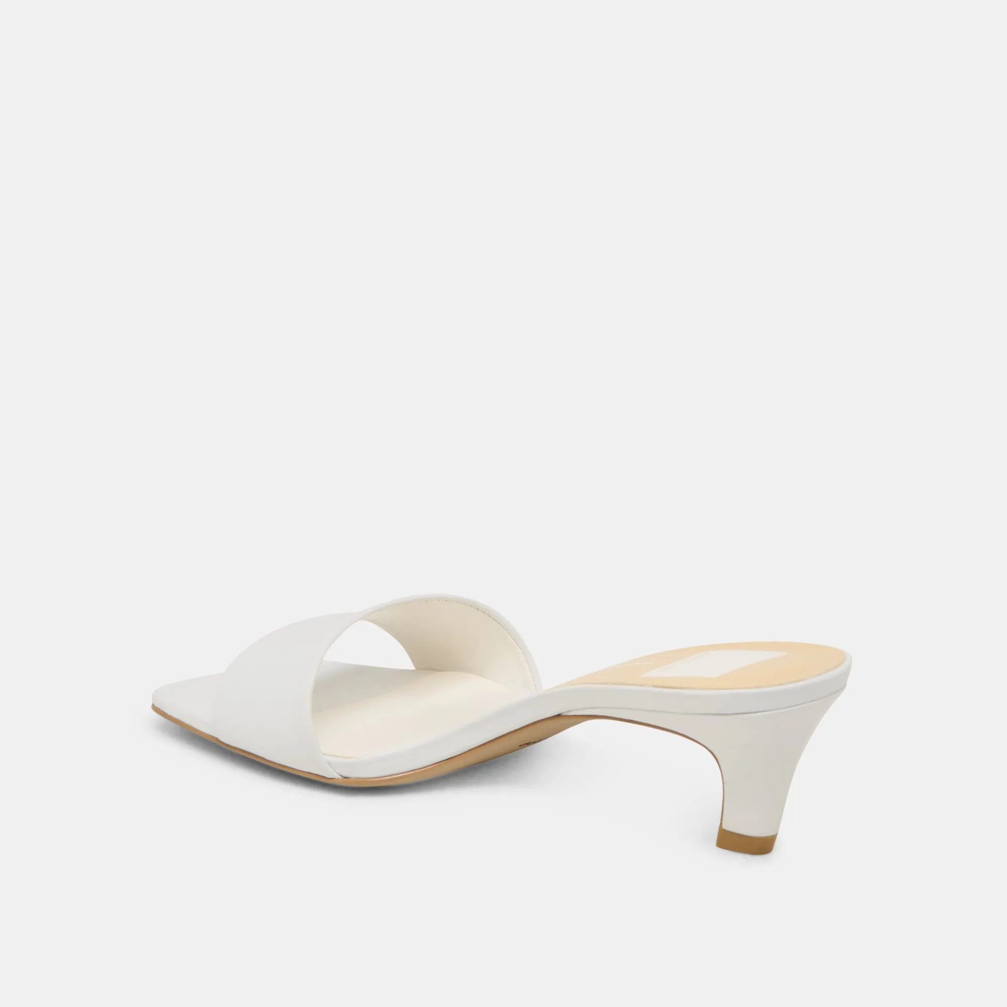 REXA TALONS VÉRITABLE CUIR BLANC