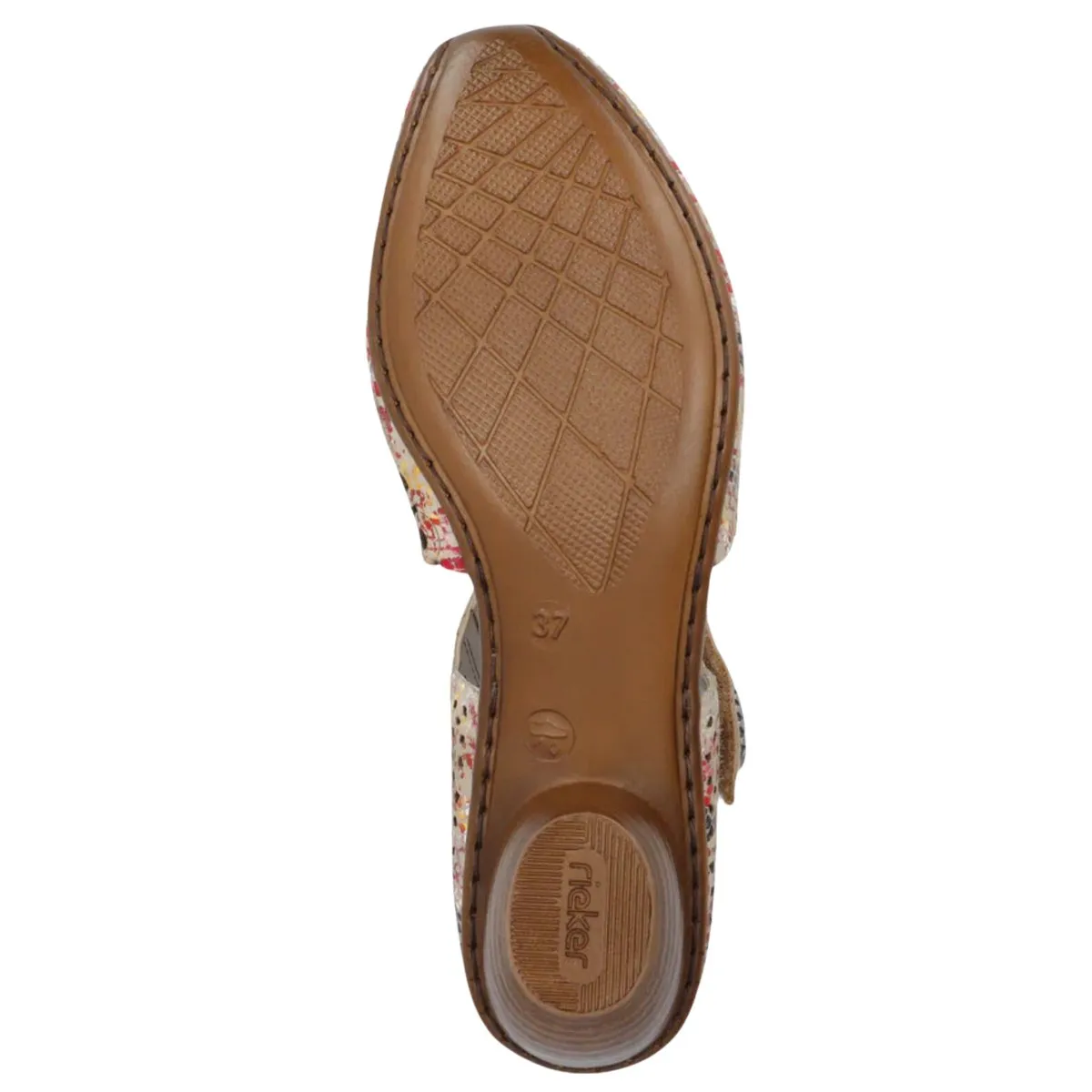 Rieker Femme 43753-91 Beige Multicolore Cuir