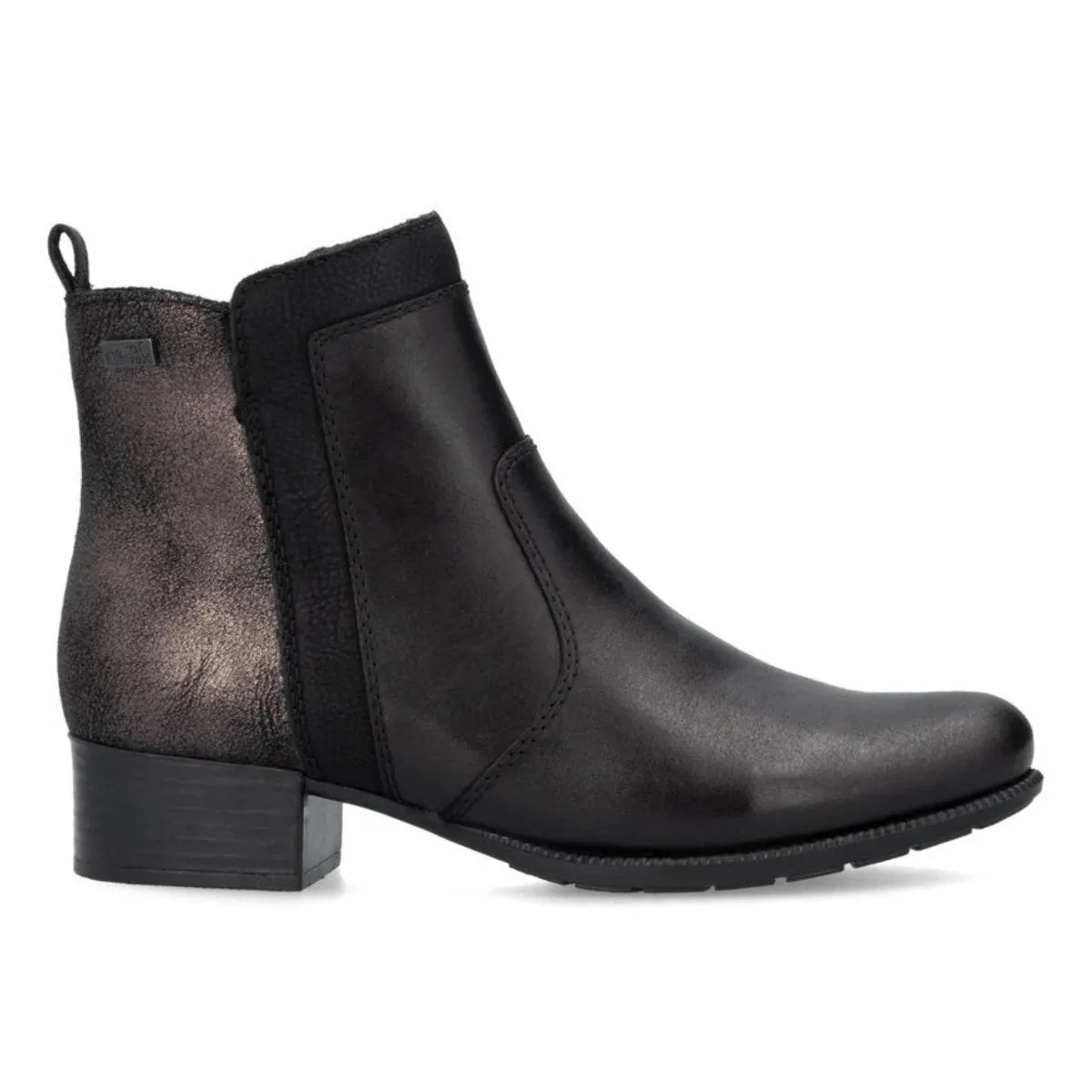 Rieker Femme 78658-00 Sariana Noir/Étain Imperméable