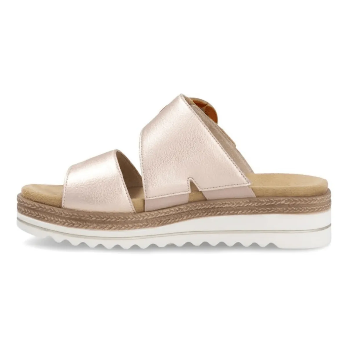 Rieker Femme D0Q51-90 Jocelyn Cuir Cuivré