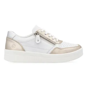 Rieker Femme Kendra D0J05-81 Or Pâle/Blanc/Argent