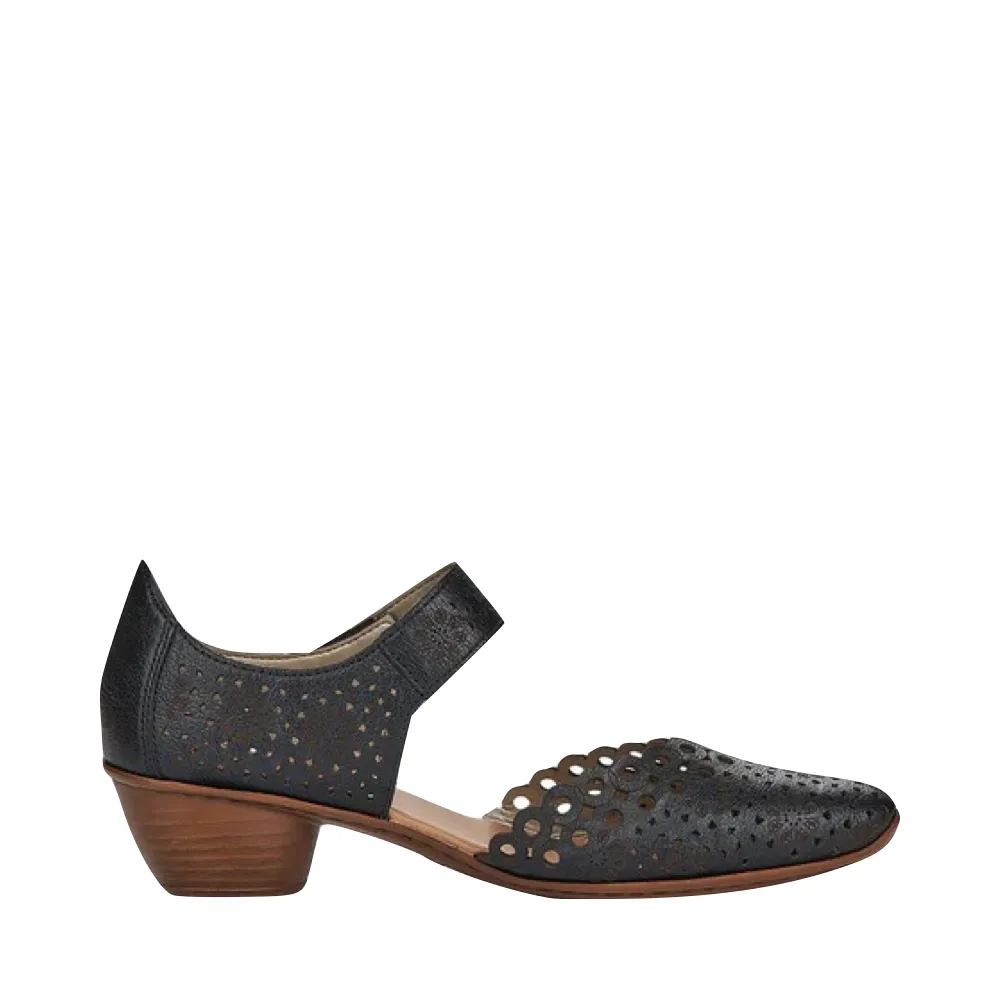 Rieker Femme Mirjam 53 Escarpins Mary Jane à Talons en Noir