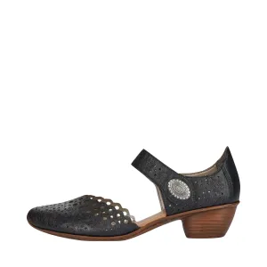 Rieker Femme Mirjam 53 Escarpins Mary Jane à Talons en Noir