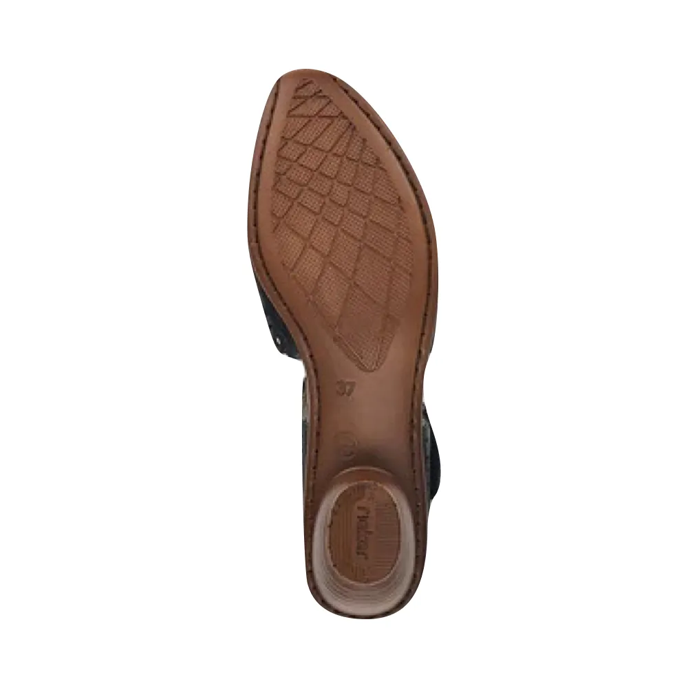 Rieker Femme Mirjam 53 Escarpins Mary Jane à Talons en Noir