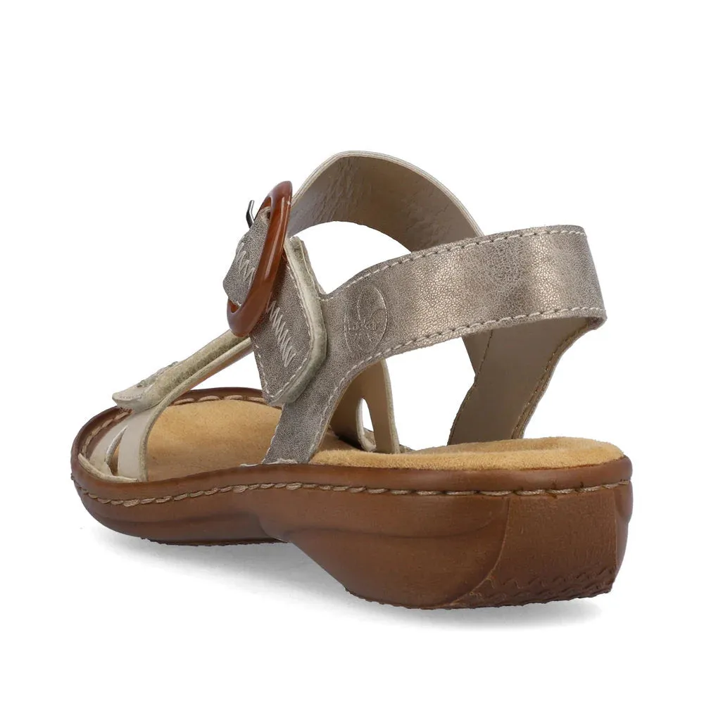 Sandale Regina Z3 pour femme de Rieker en Cliff/Perle