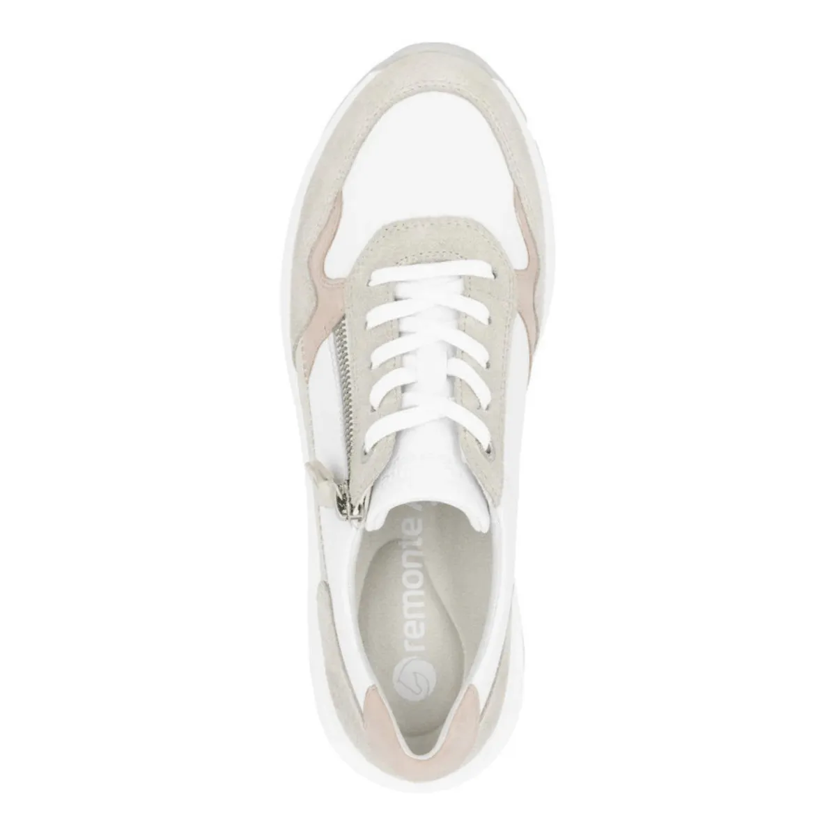 Rieker Femme Soraya D1S03-81 Quartz/Blanc/Rose/Crème