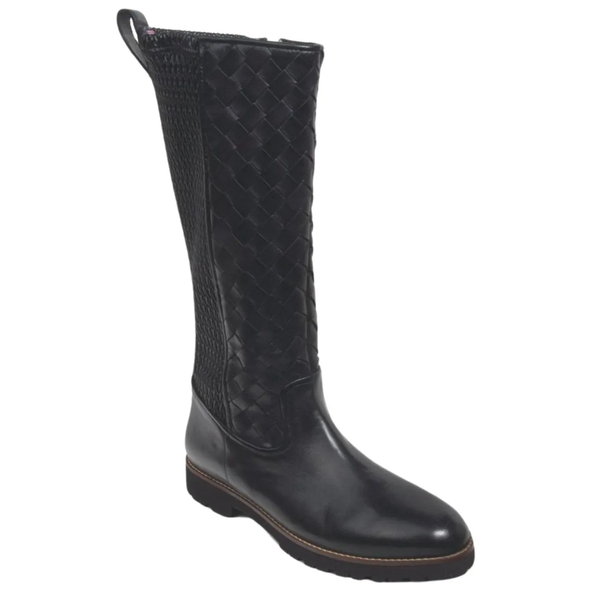 Robert Zur Femmes Blair Noir Tissé en Cuir
