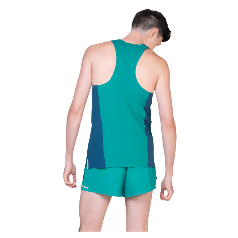 Veste de course technique Ronhill pour homme en bleu marine foncé/Lagune profonde SS25