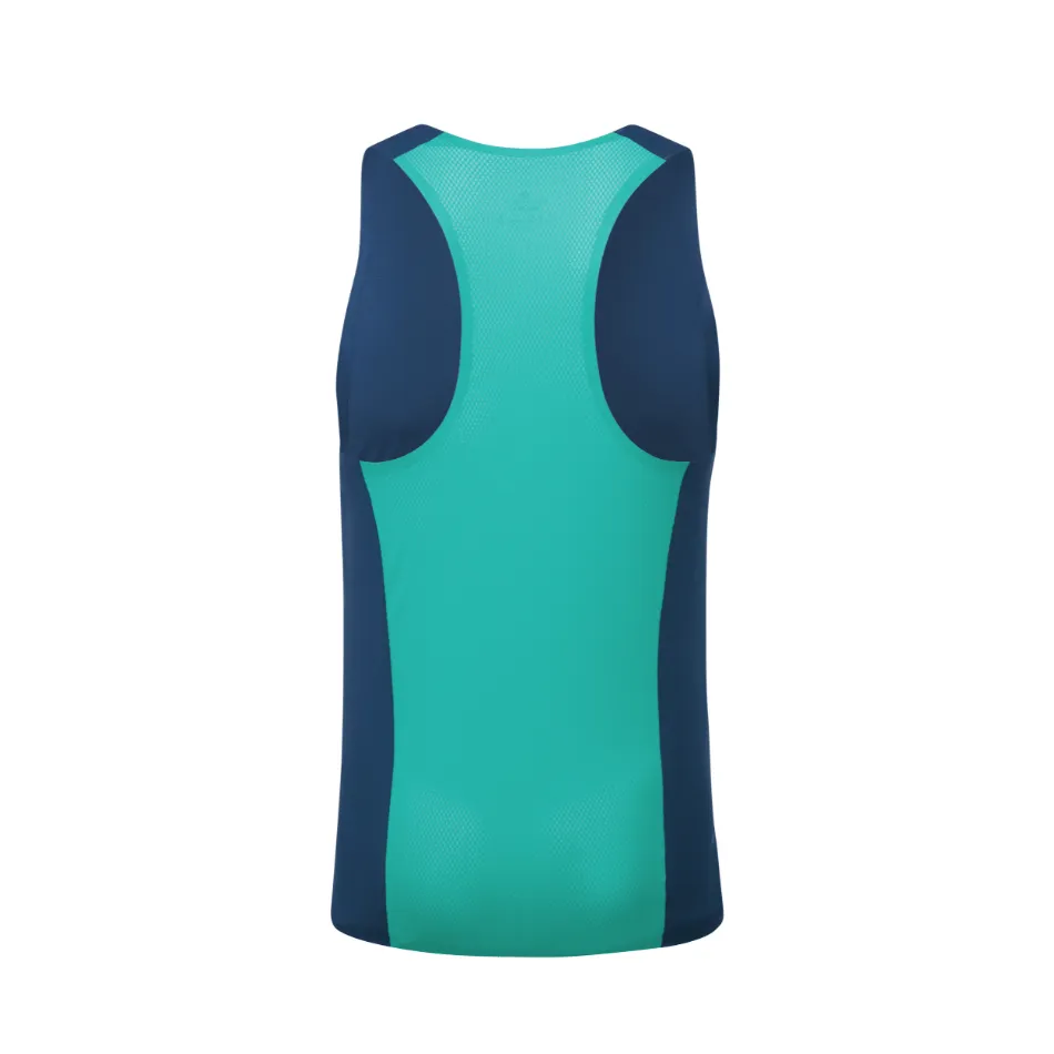 Veste de course technique Ronhill pour homme en bleu marine foncé/Lagune profonde SS25