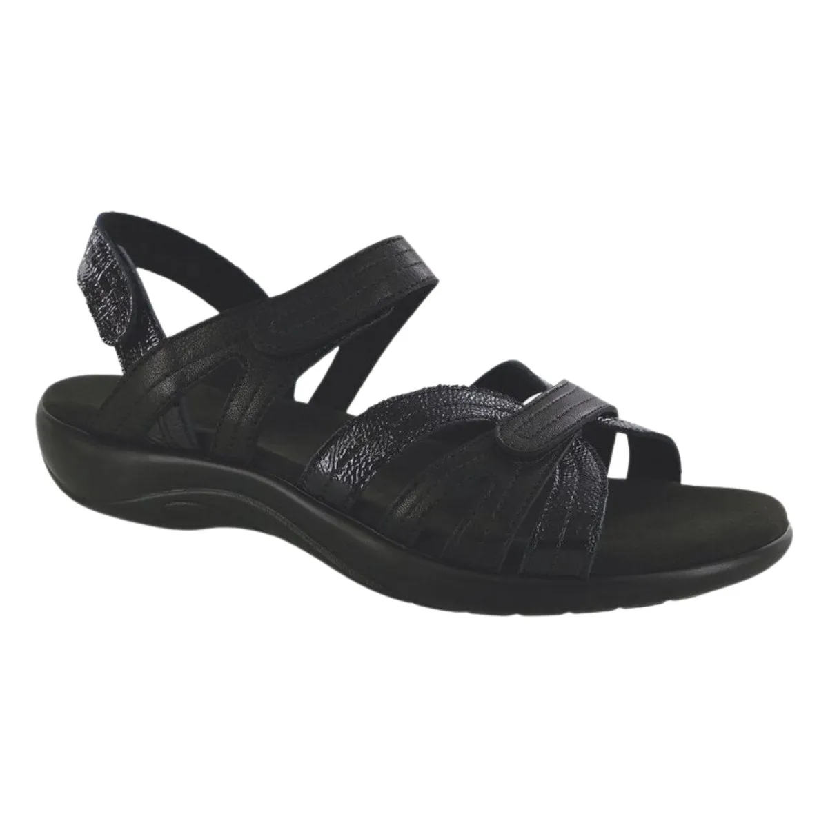 S A Sandales Femme Pier Sepia Noir Sable Cuir
