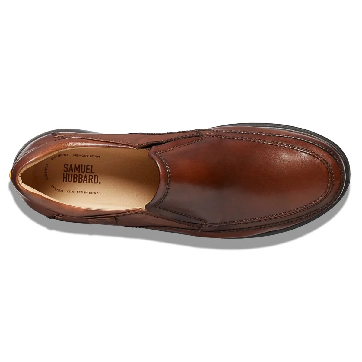 Samuel Hubbard Mocassin Featherlight Olema pour Homme en Cuir Brun Antique