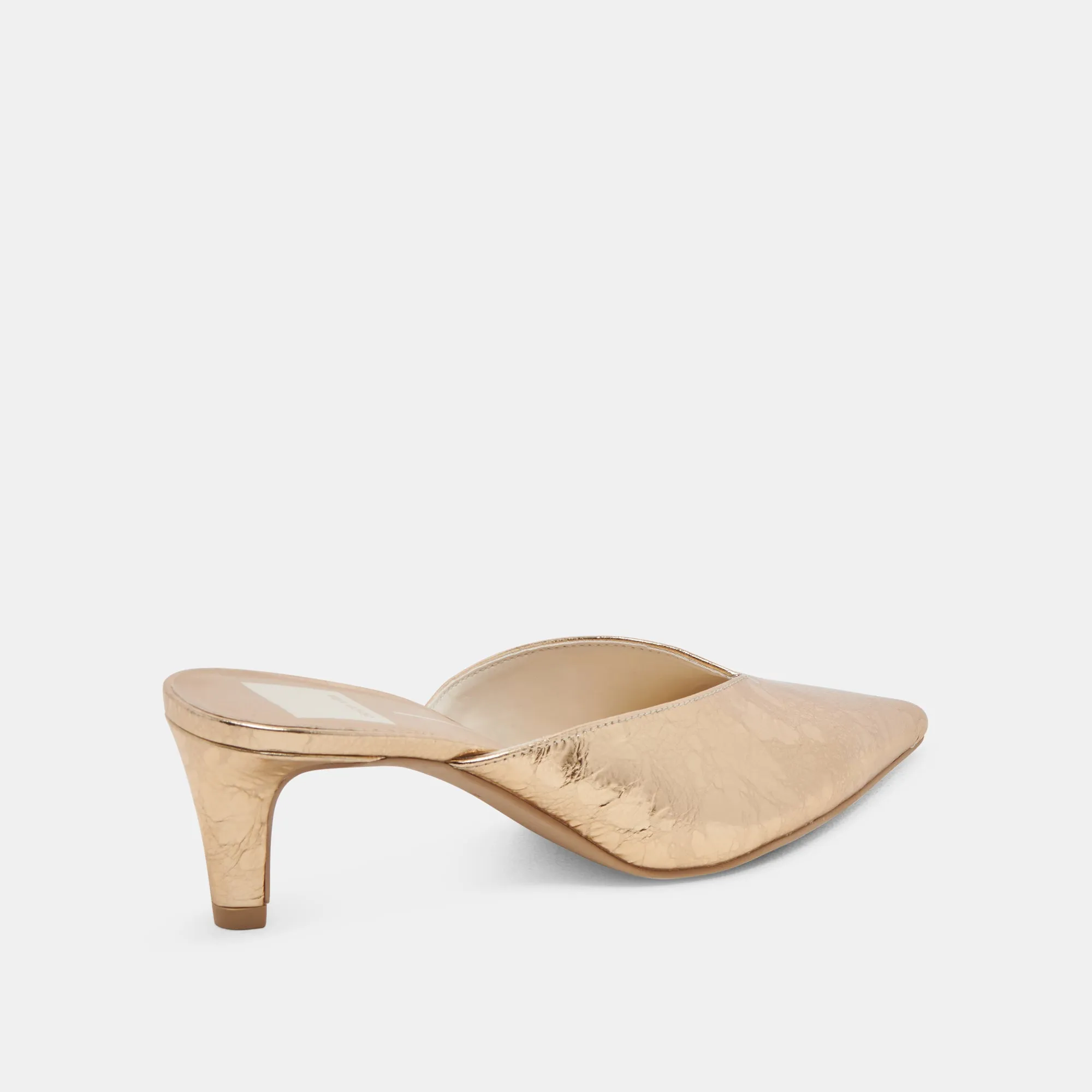 SARINA TALONS CUIR DORÉ VIEILLI