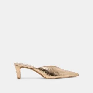 SARINA TALONS CUIR DORÉ VIEILLI