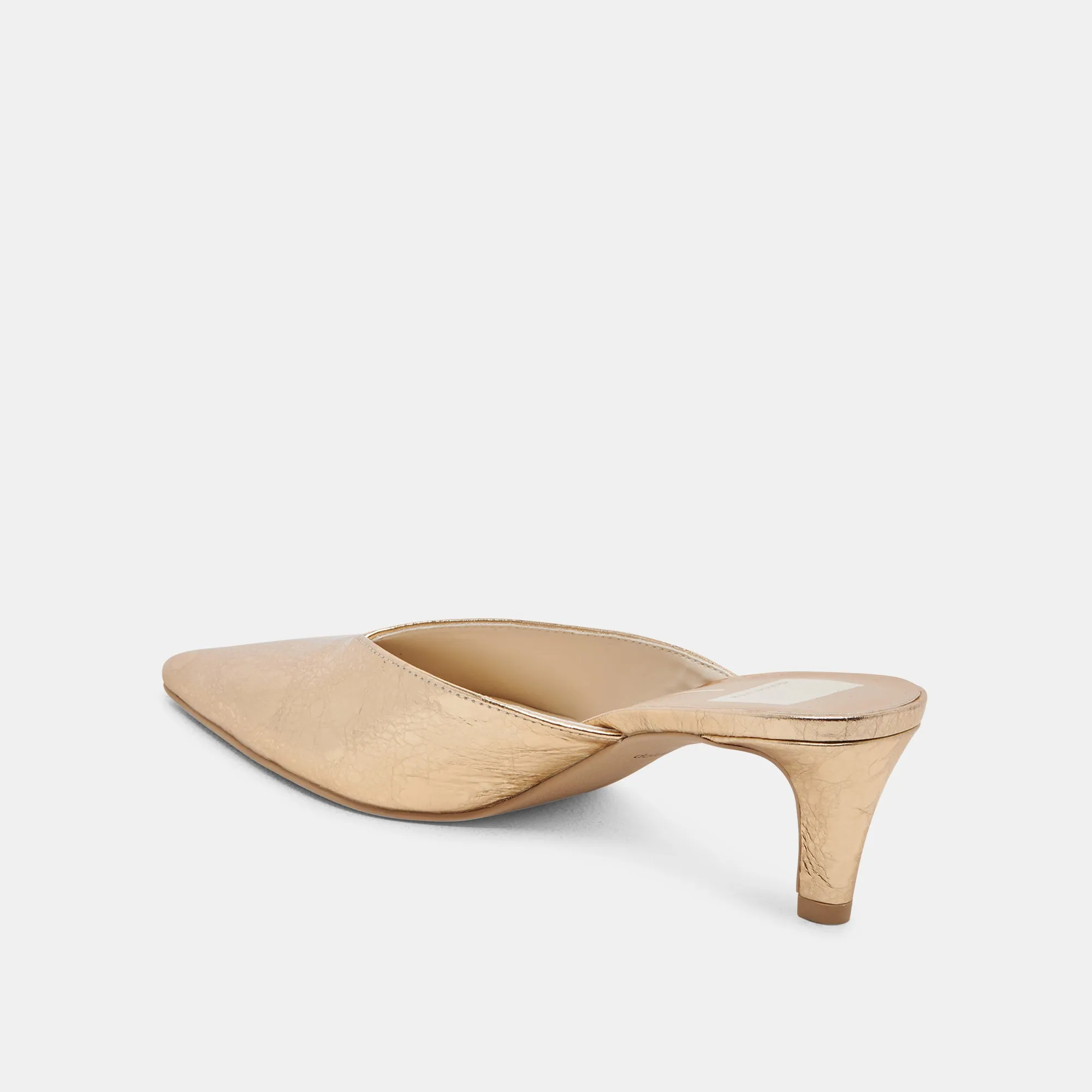 SARINA TALONS CUIR DORÉ VIEILLI