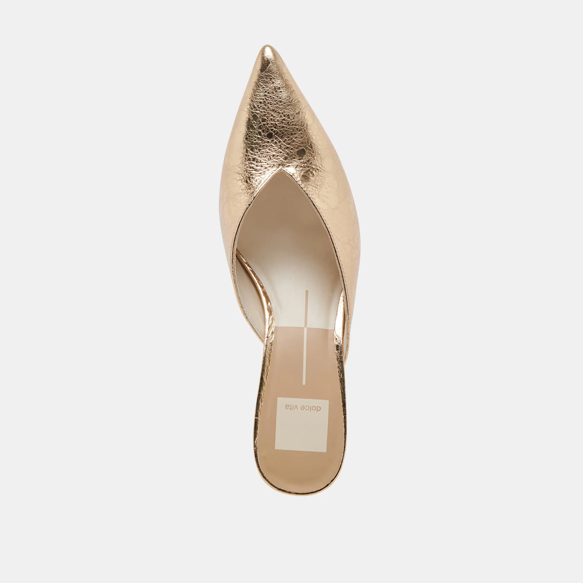 SARINA TALONS CUIR DORÉ VIEILLI