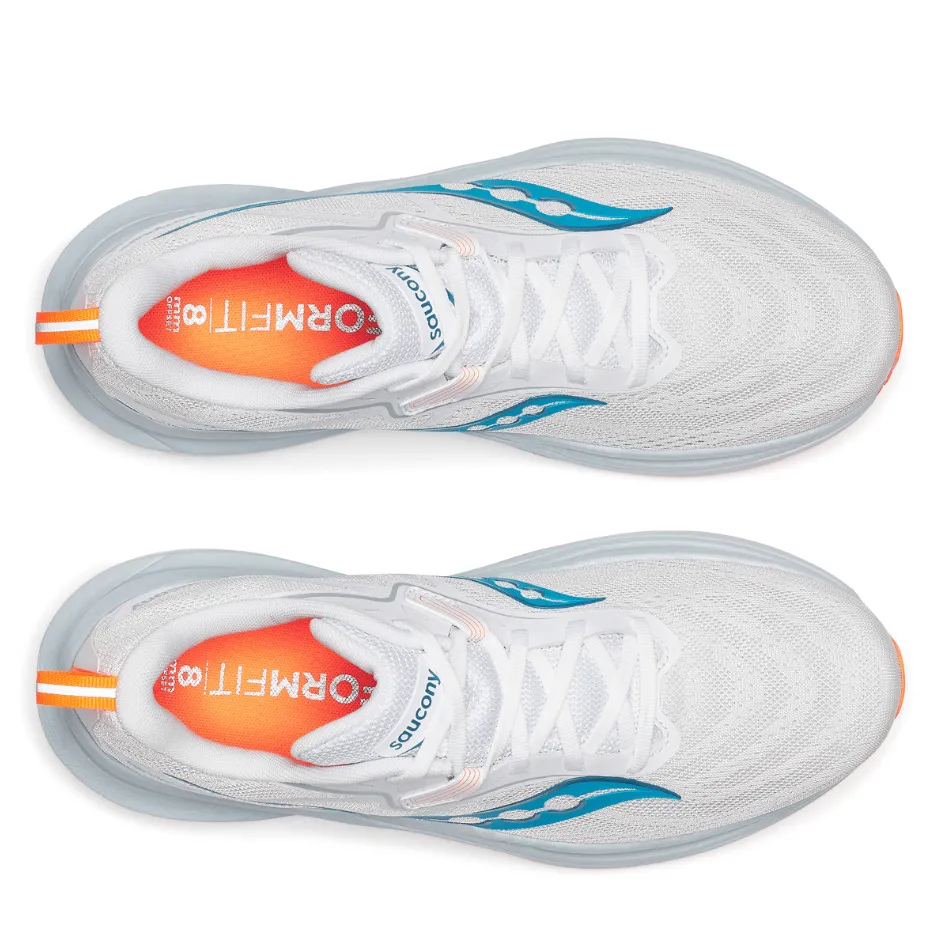 Saucony Chaussures de course Tempus 2 pour Homme en Blanc/Viziblue - Exclusivité en ligne