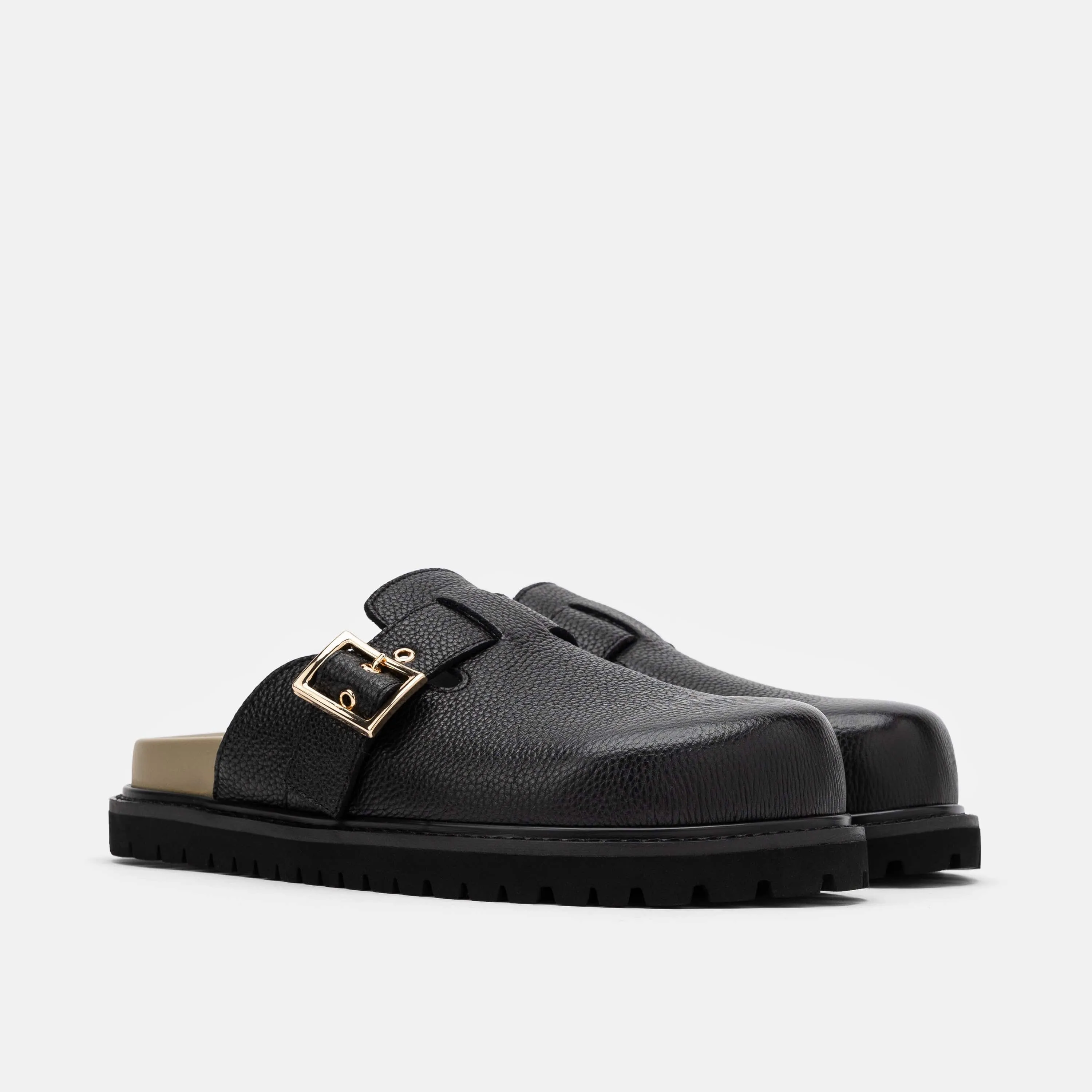 Mules Shiloh Black Loafer