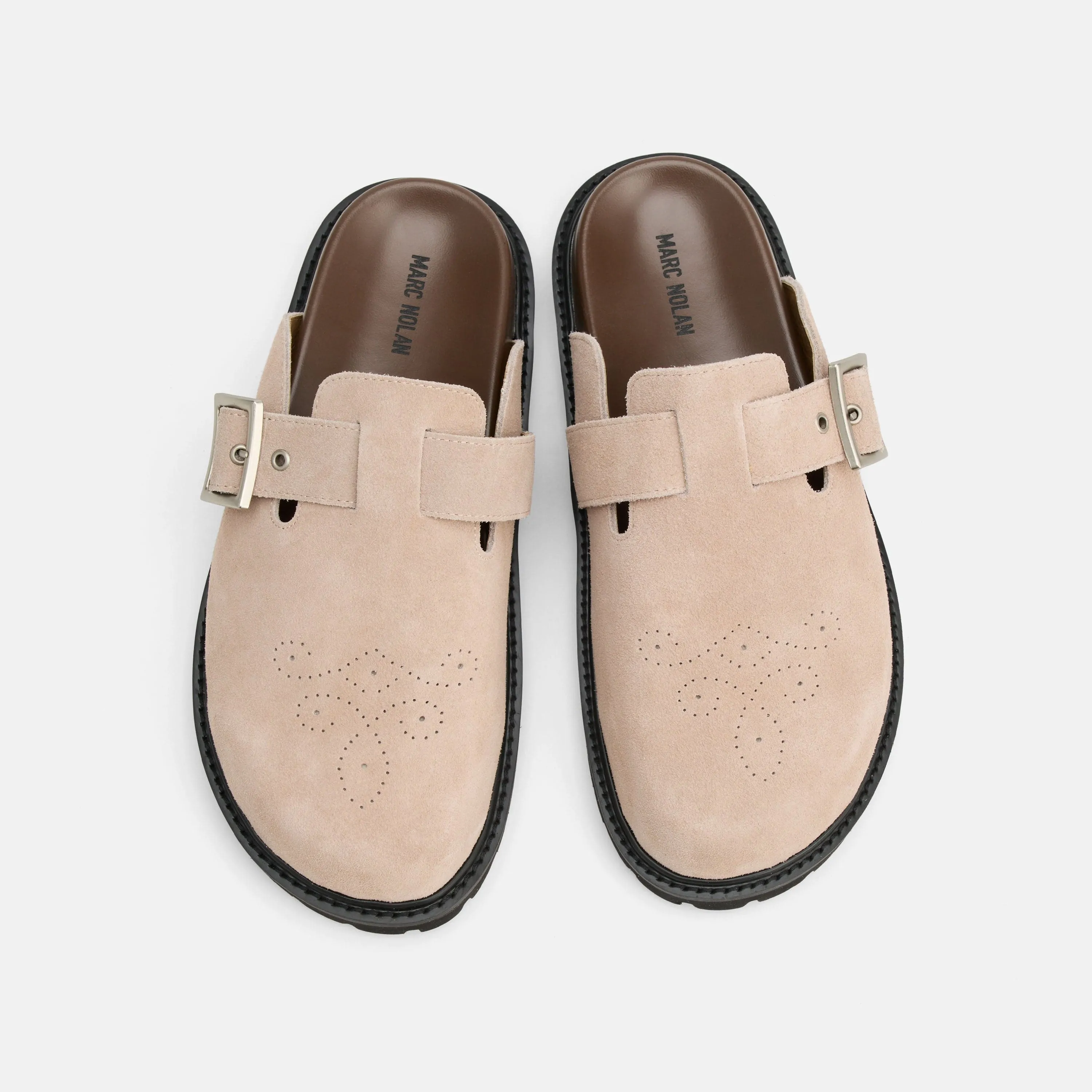 Mules Shiloh en Daim Tan