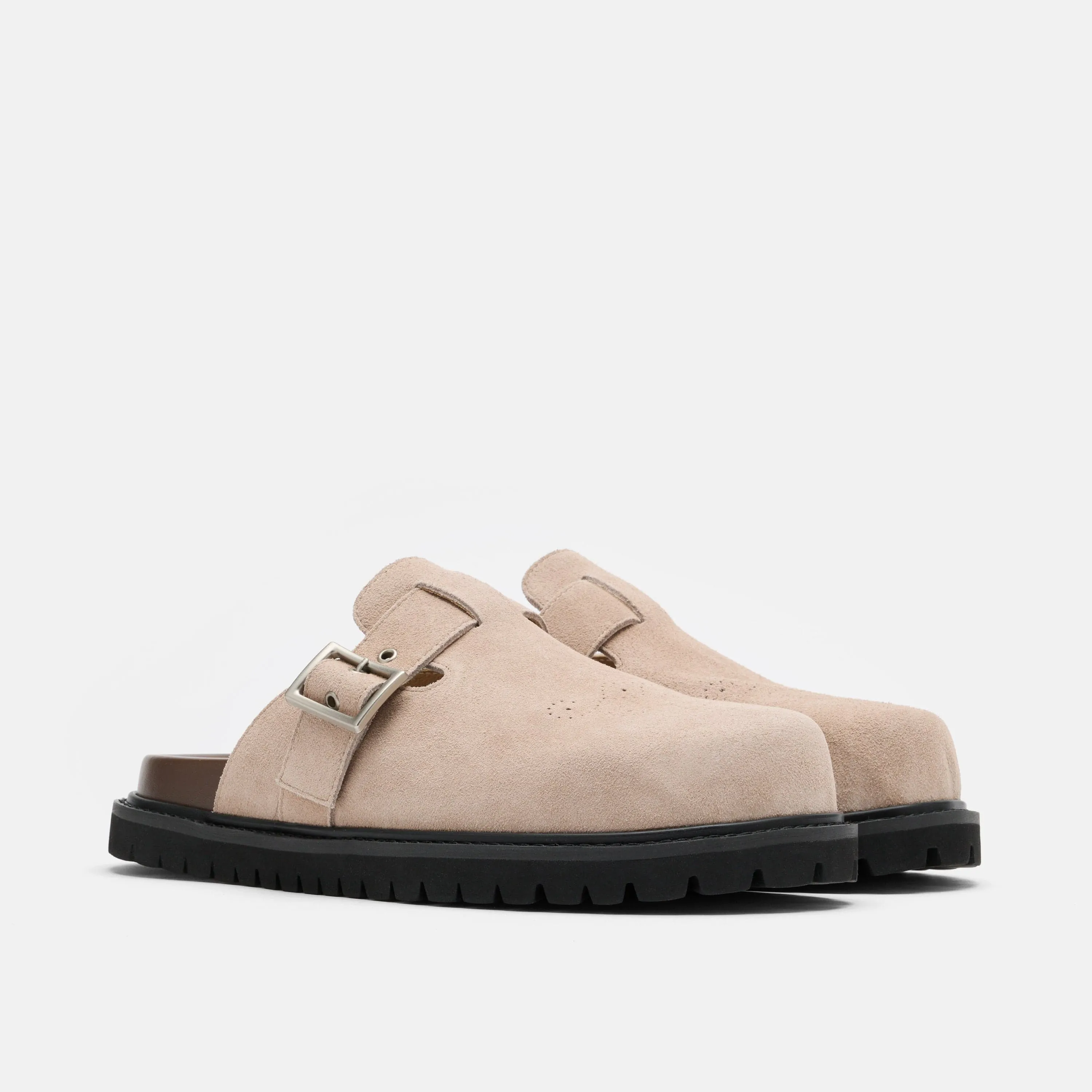 Mules Shiloh en Daim Tan