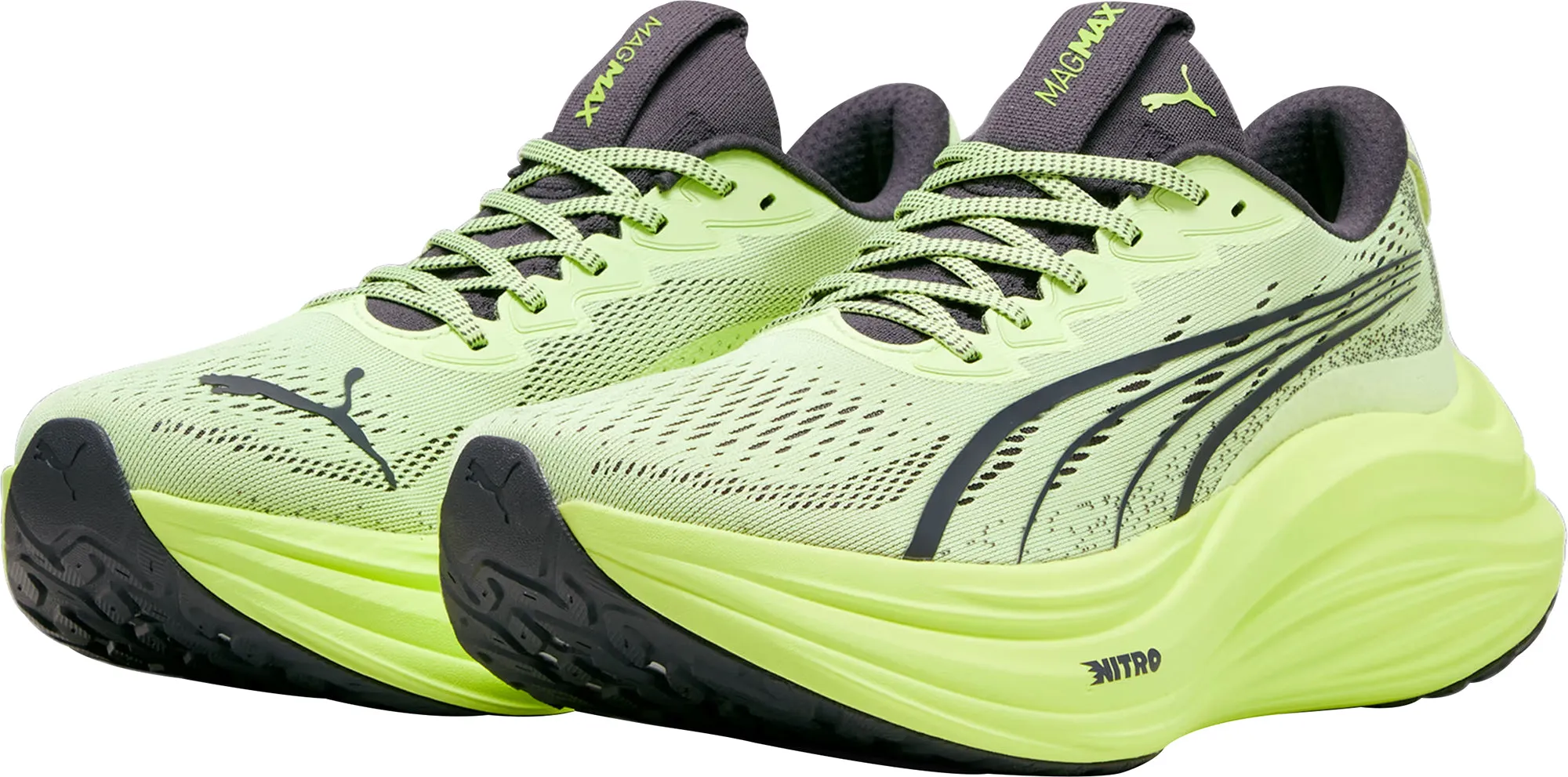 Chaussures de course Puma MagMax Nitro pour homme - Vert