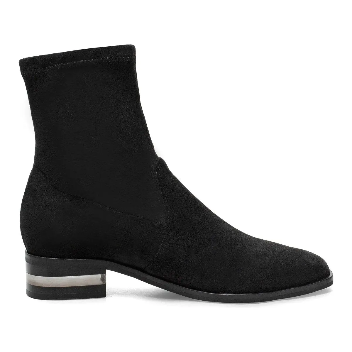 Silent D Femme Suédine Noire Élastique et Ample