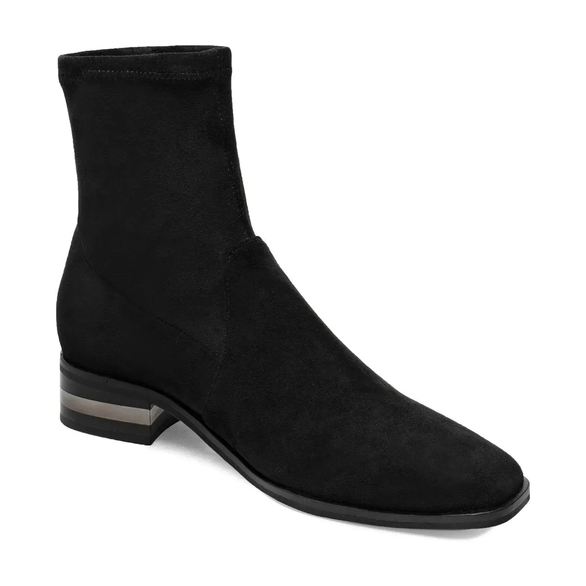 Silent D Femme Suédine Noire Élastique et Ample