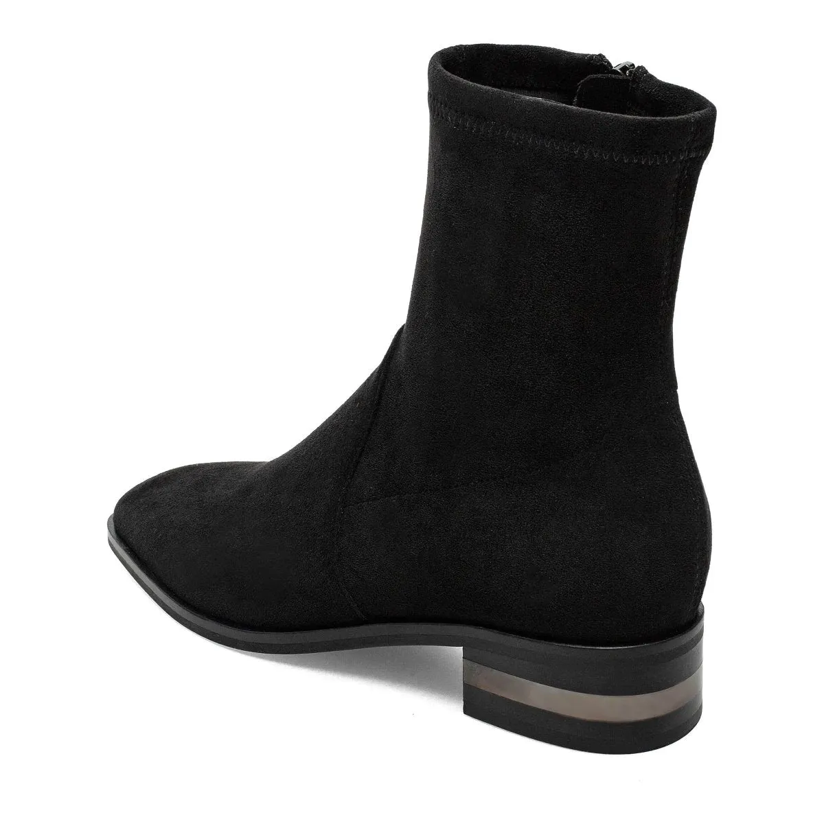 Silent D Femme Suédine Noire Élastique et Ample