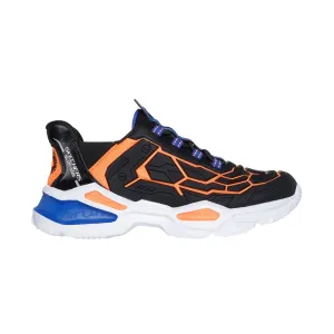 Skechers Garçon (Préscolaire) Slip-ins : Skech-Bots - Orbitron 403838LBKOR Meta-Force Noir/Orange
