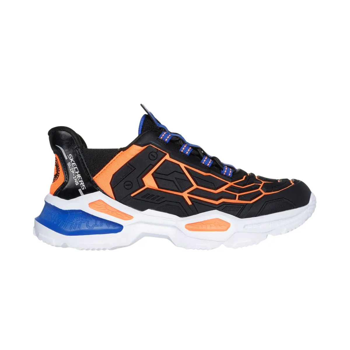 Skechers Garçon (Préscolaire) Slip-ins : Skech-Bots - Orbitron 403838LBKOR Meta-Force Noir/Orange