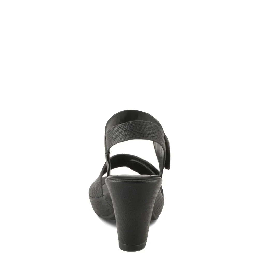 Sandale à talon tressée Dade pour femme de Spring Step en noir