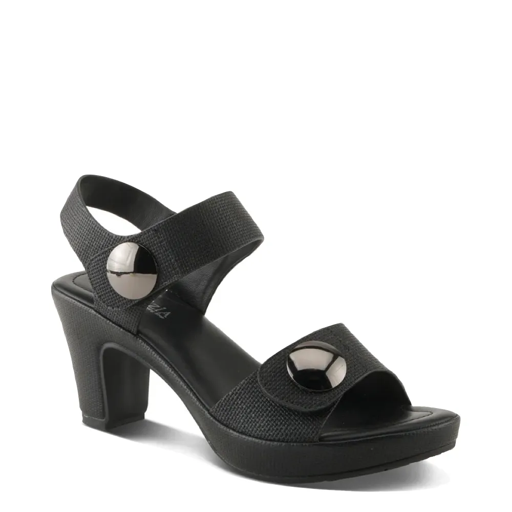 Sandale à talon tressée Dade pour femme de Spring Step en noir