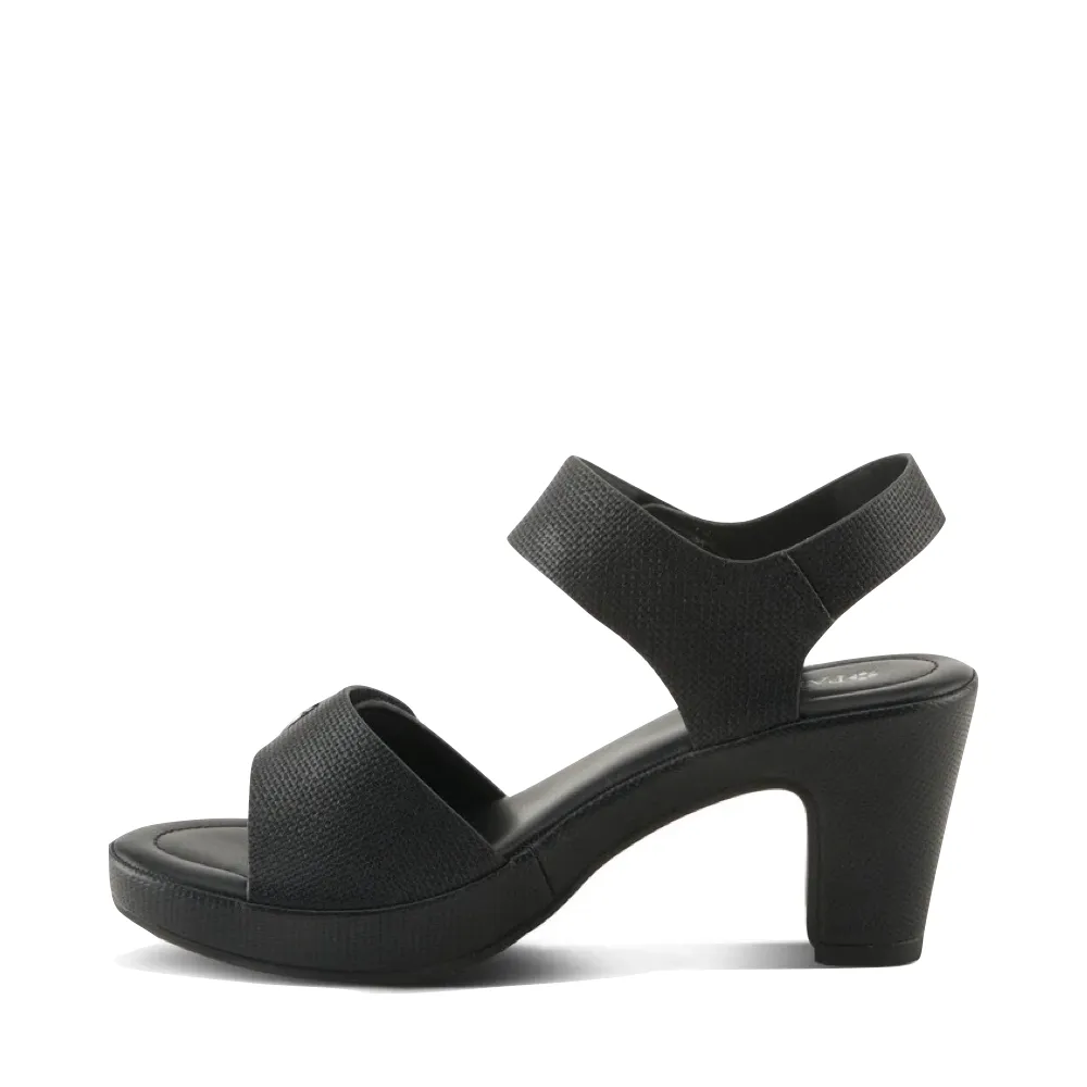 Sandale à talon tressée Dade pour femme de Spring Step en noir
