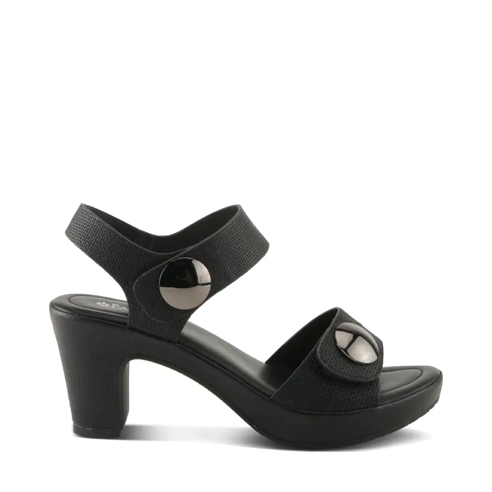 Sandale à talon tressée Dade pour femme de Spring Step en noir