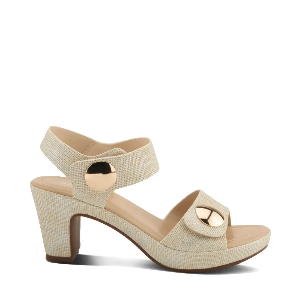 Sandale à talon tressé Dade pour femme Spring Step en couleur bone