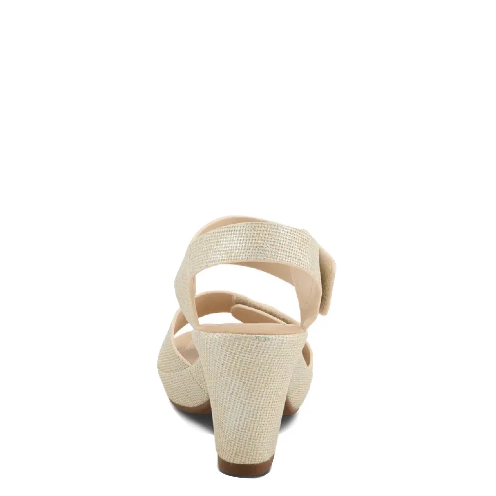 Sandale à talon tressé Dade pour femme Spring Step en couleur bone