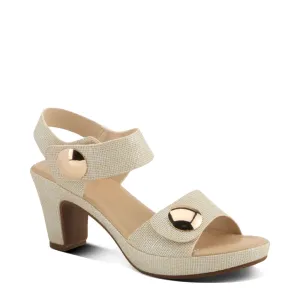 Sandale à talon tressé Dade pour femme Spring Step en couleur bone