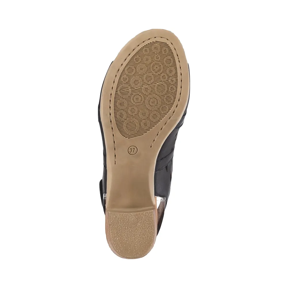 Sandale à talon Dorotha pour femme de Spring Step en noir
